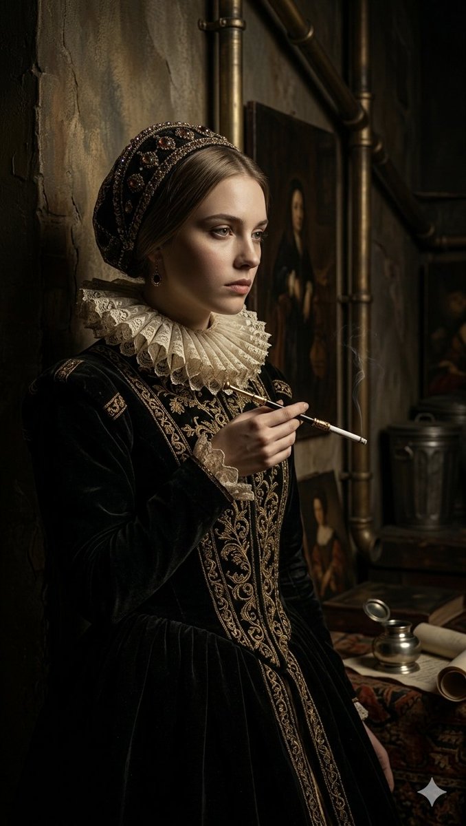 Steampunk Renaissance Noblewoman Portrait — example 1
