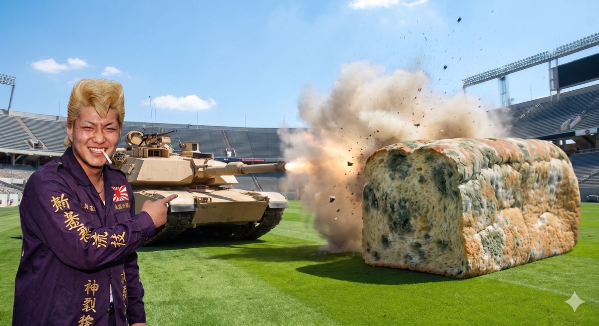 Classic Bosozoku Member vs Molded Bread — example 1