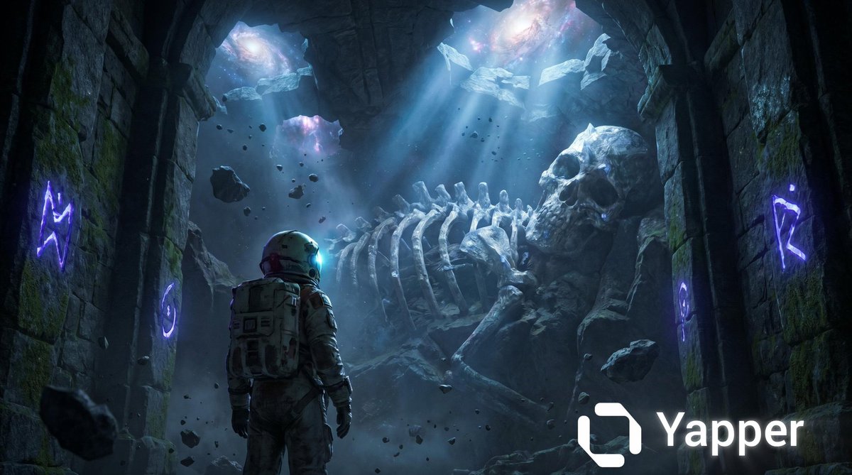 Astronaut and Petrified Cosmic God — example 1