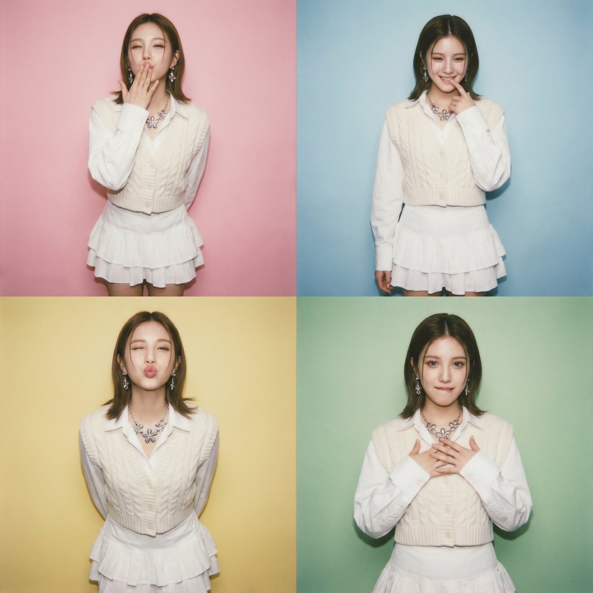 Asian Girl Photo Booth Grid — example 2
