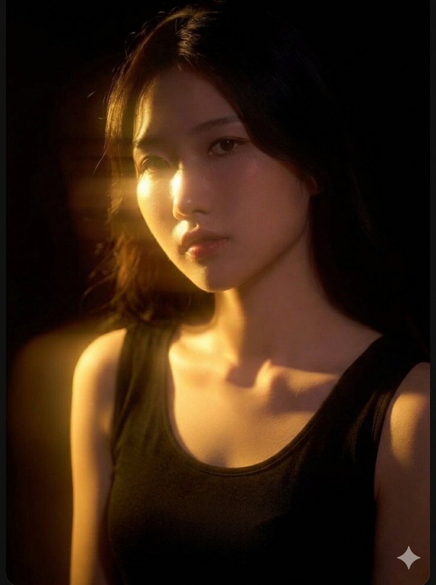 Cinematic East Asian Woman Portrait — example 1
