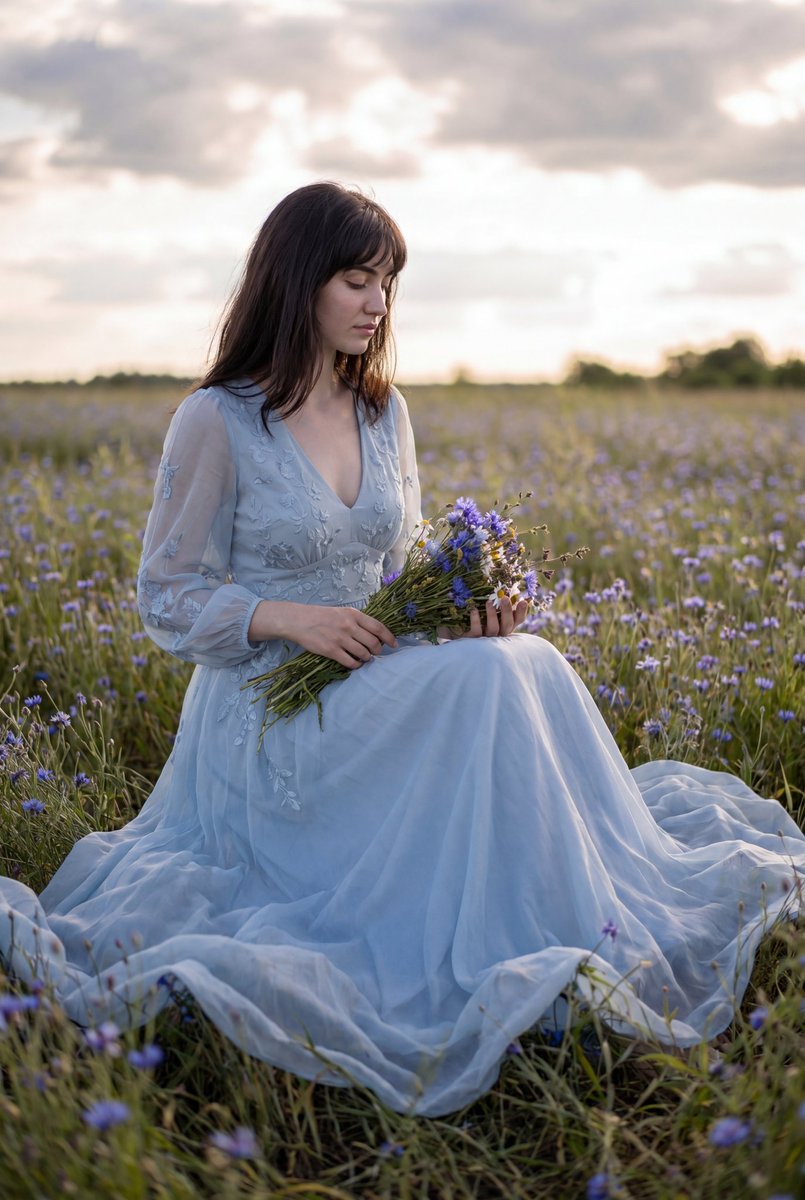 Flowing Gown Wildflower Meadow — example 2