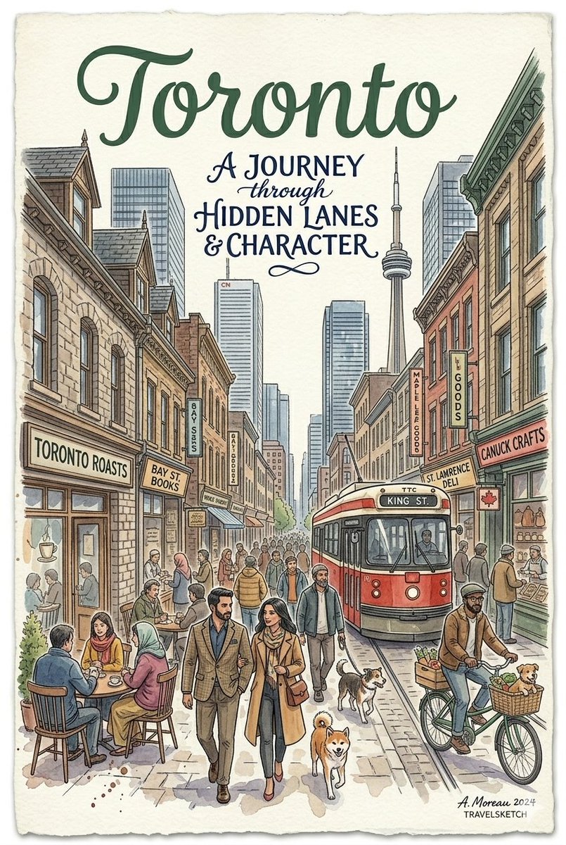 Watercolor Travel Poster Fusion — example 2