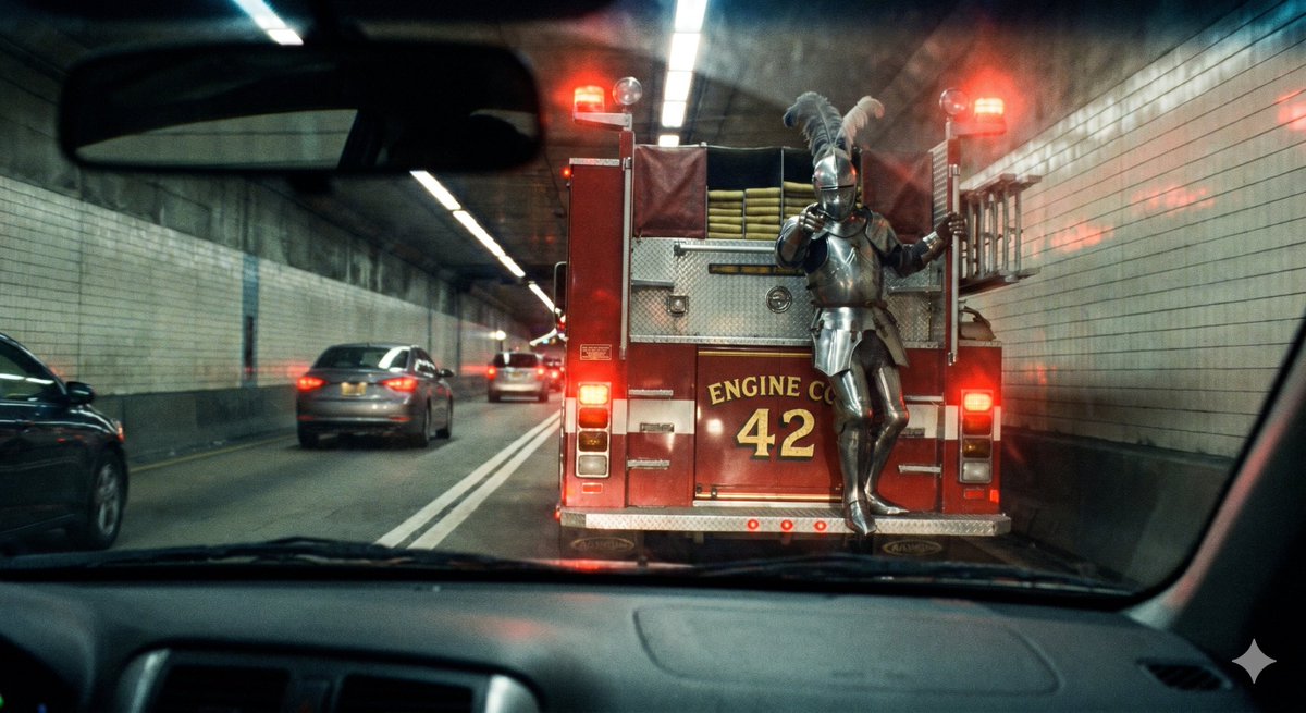 Knight in Tunnel Scene — example 1
