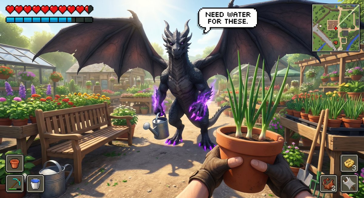 Dark Dragon vs Vegetations Battle — example 1