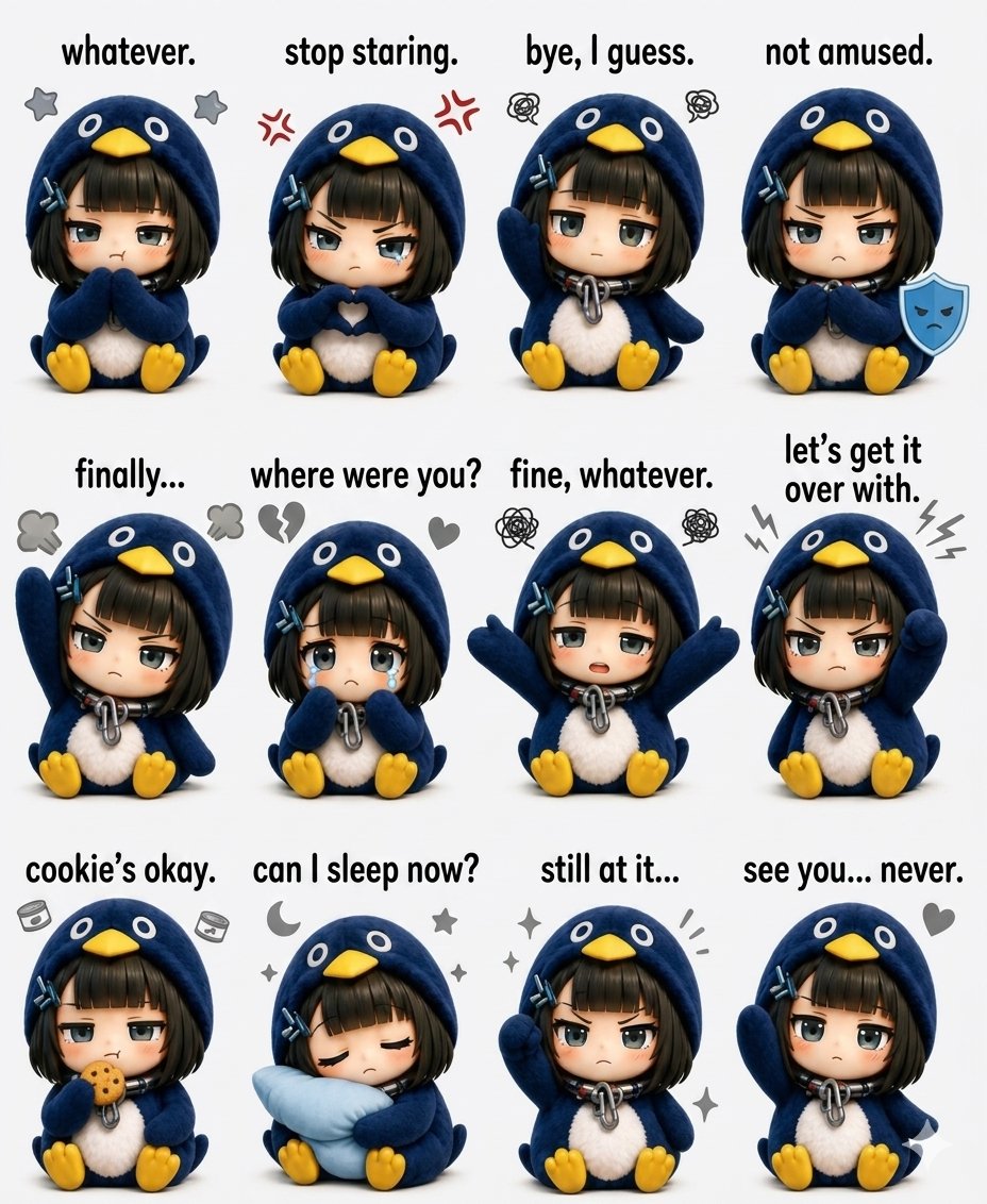 Kawaii Chibi Sticker Sheet — example 2