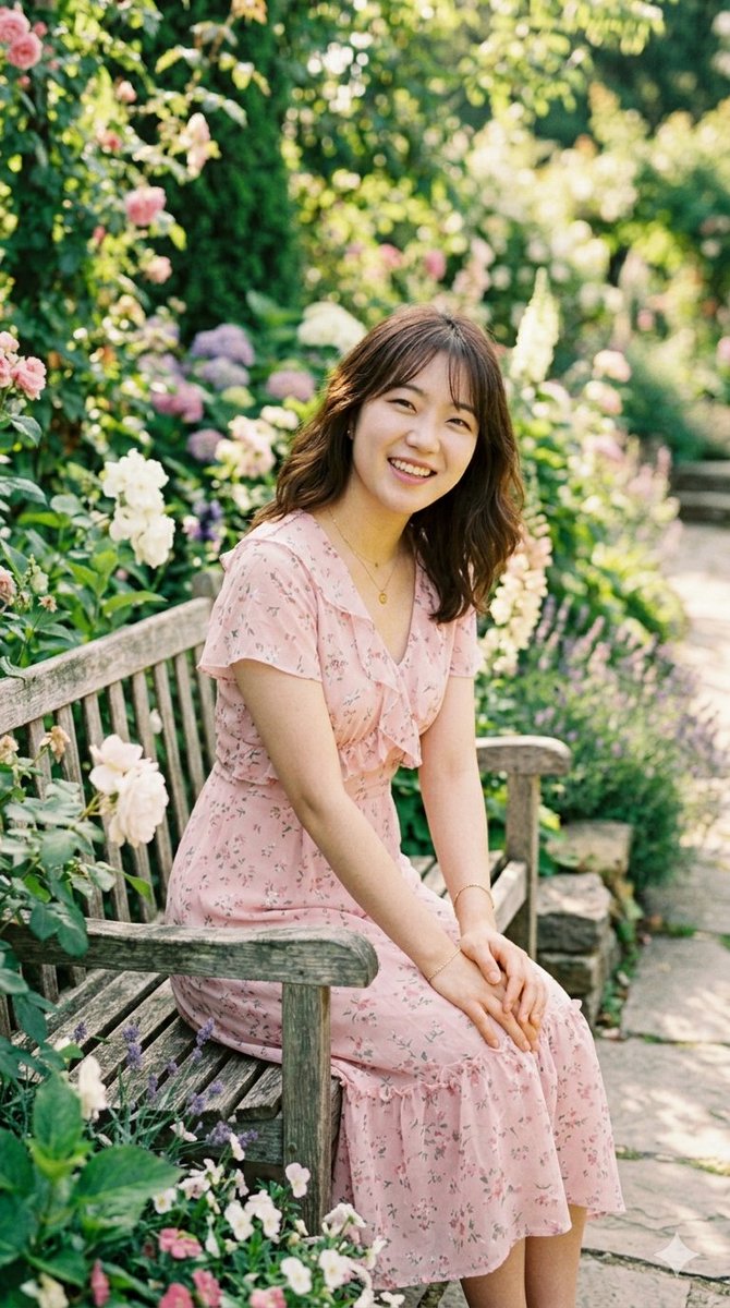 Sunlit Garden Portrait — example 1