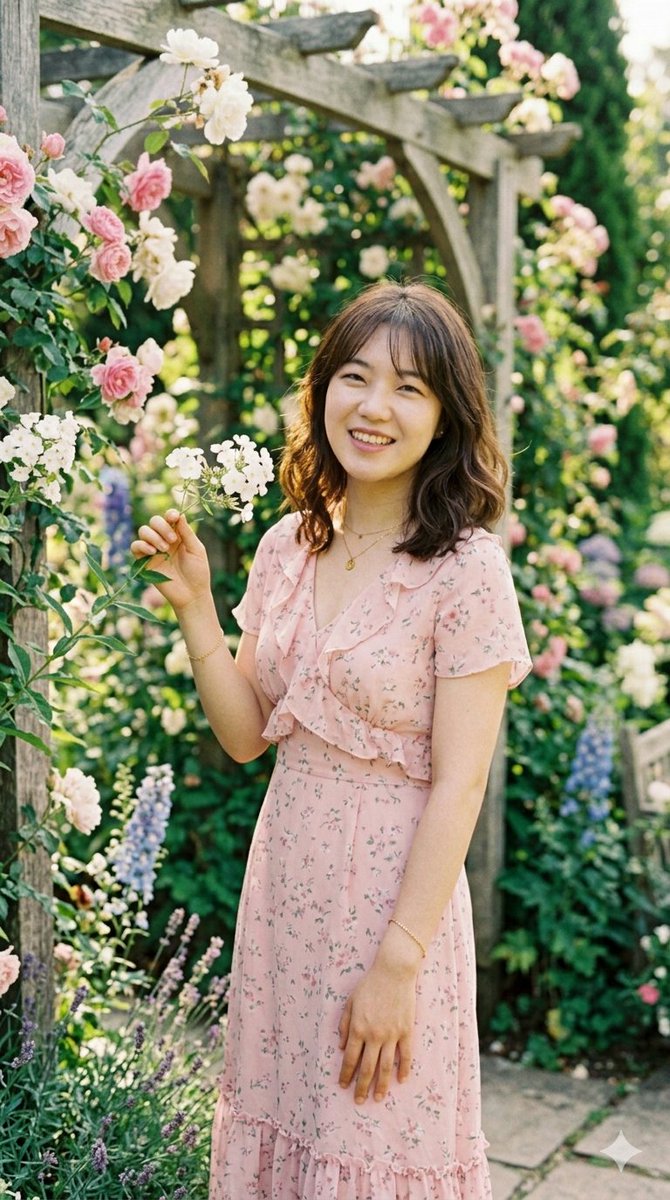 Sunlit Garden Portrait — example 2