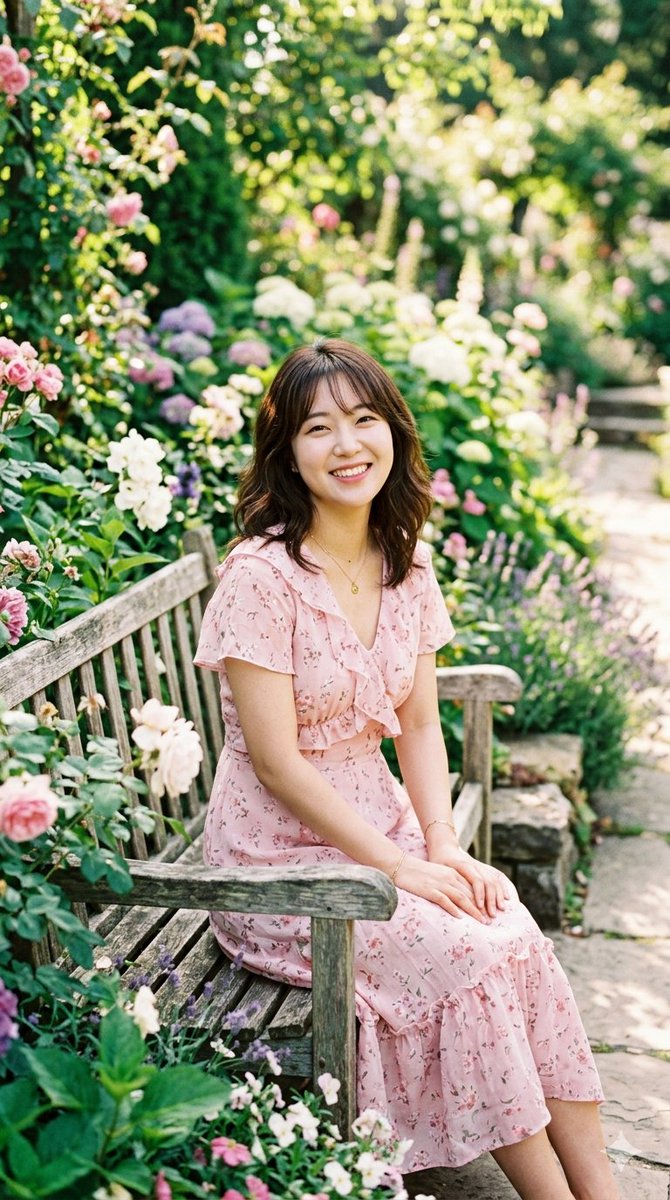 Sunlit Garden Portrait — example 4