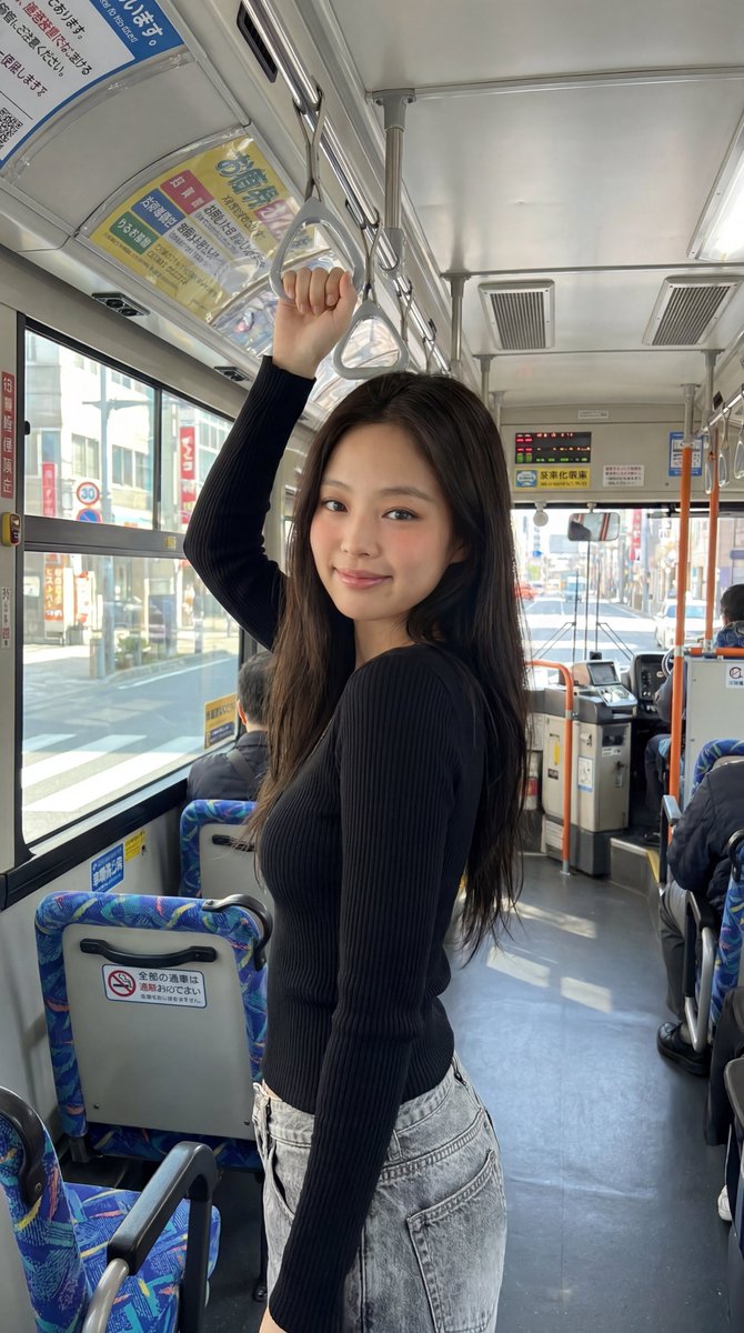 Korean Girl Japanese Bus Travel — example 1