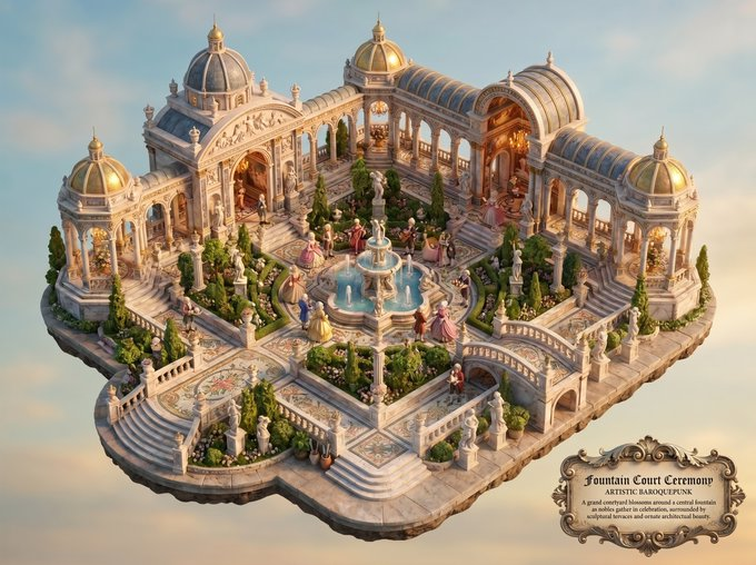 Baroquepunk Royal Garden Miniature — example 1