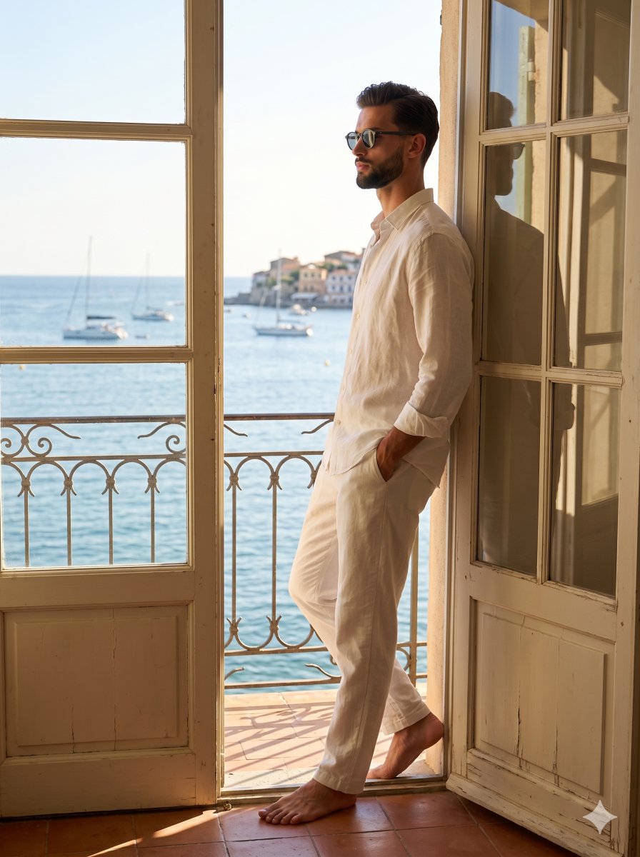 Sophisticated Summer Editorial Lifestyle Portrait — example 1