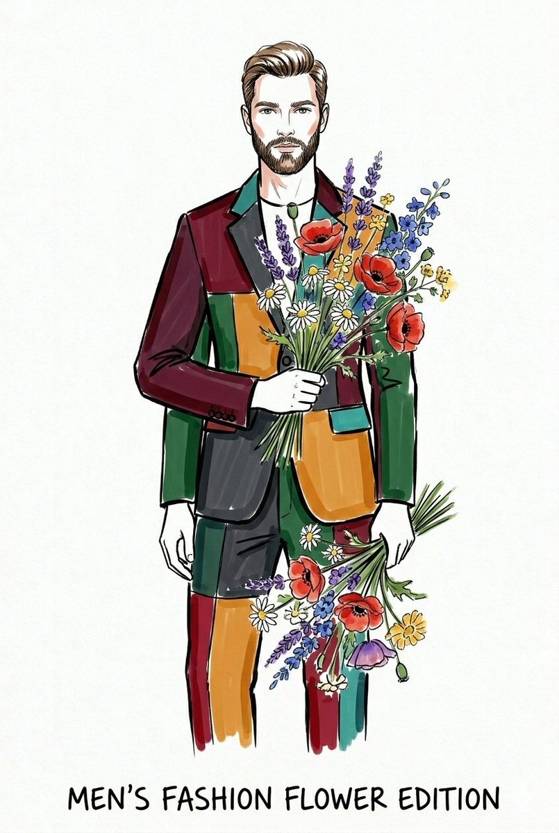 Watercolor Fashion Illustration Sketch — example 1