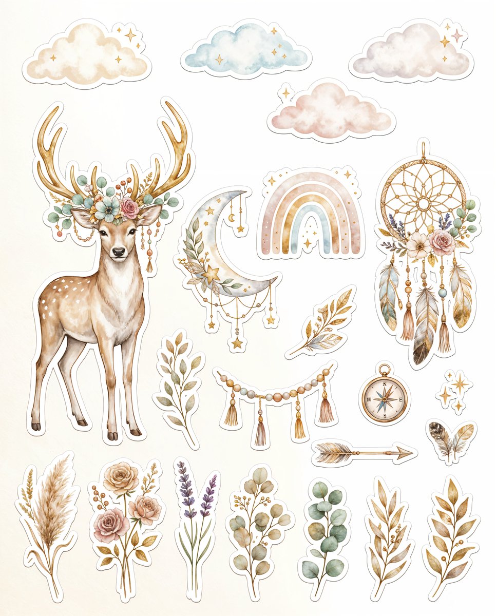 Luxury Boho Sticker Collection — example 1