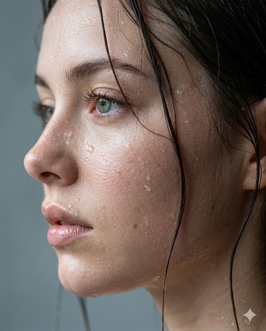 Cinematic Skincare Campaign Portrait — example 1