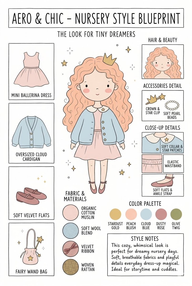 Nursery Fashion Style Blueprint Infographic