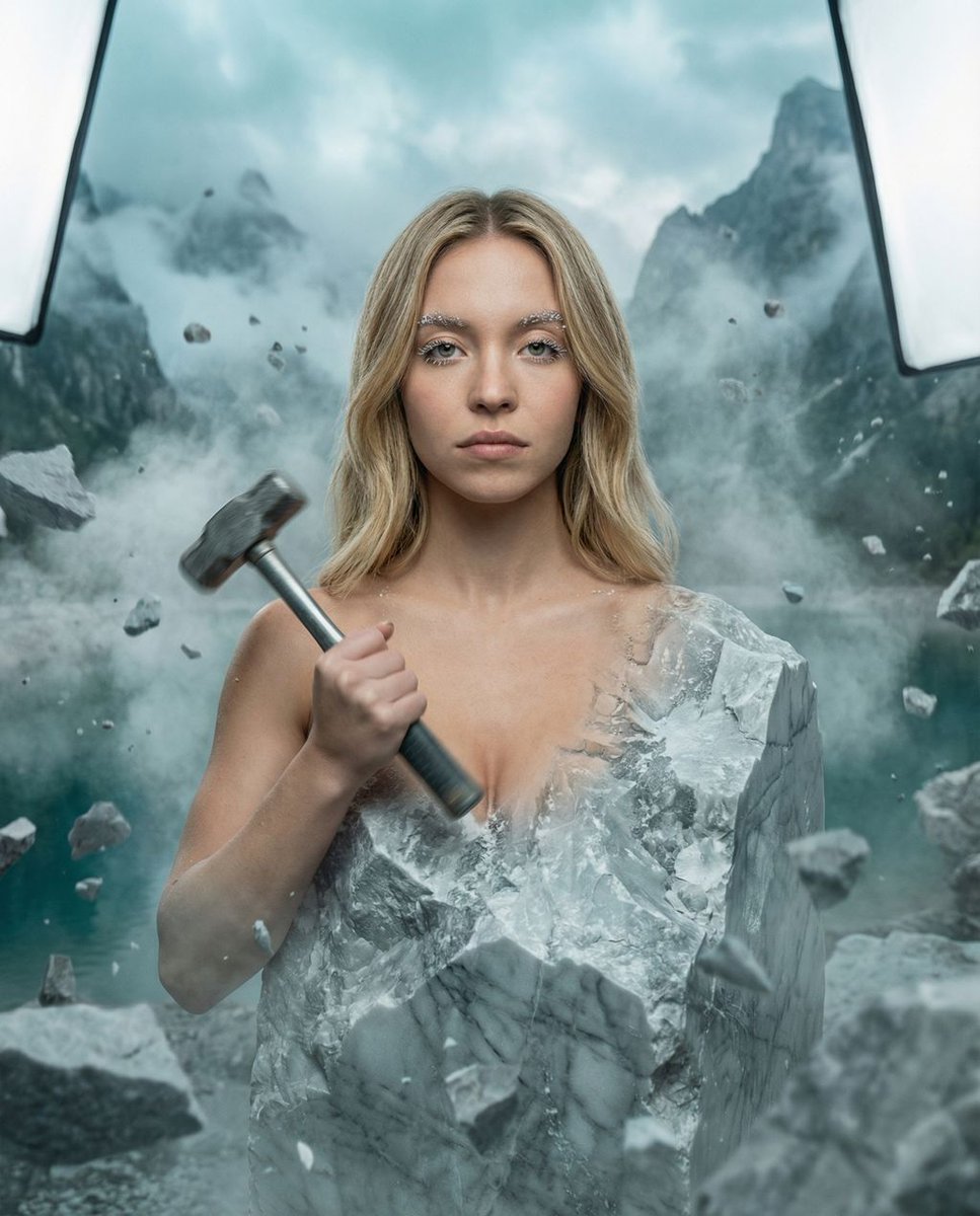 The Breath of Basalt Surrealist Portrait — example 1