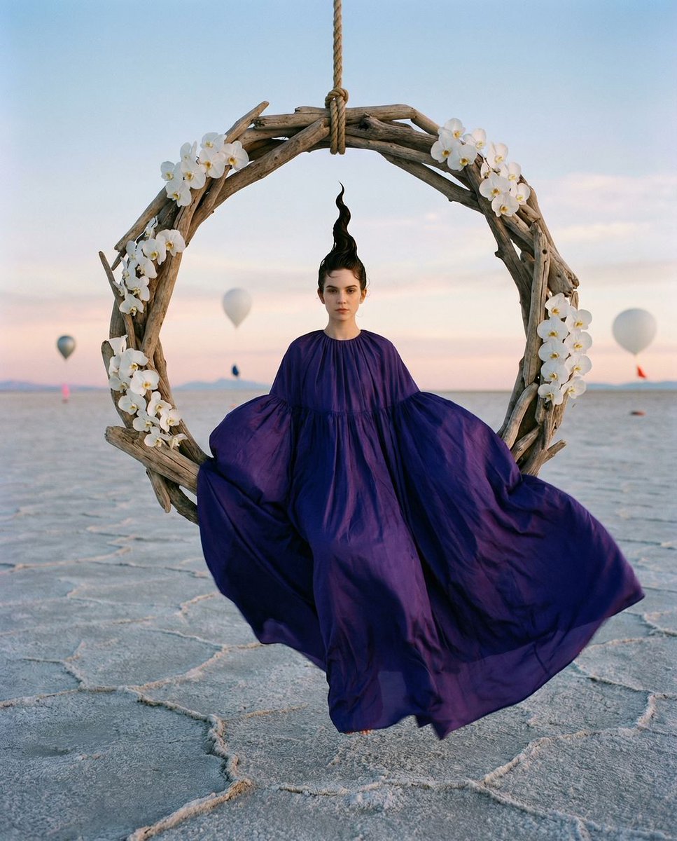 Violet Dreams Surreal Fashion Editorial — example 2