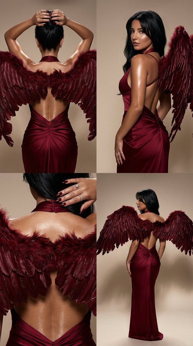 Dark Luxury Fallen Angel Editorial — example 1