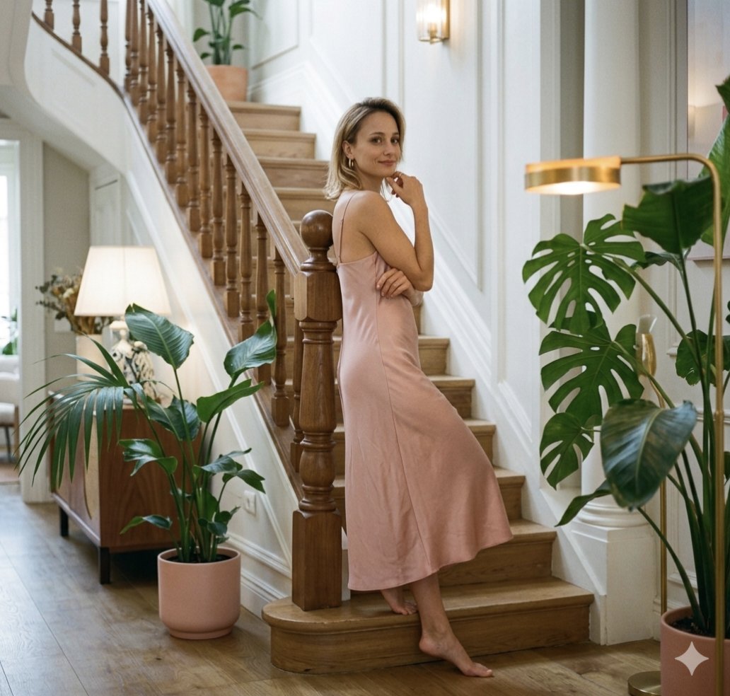 Elegant Interior Staircase Portrait — example 1