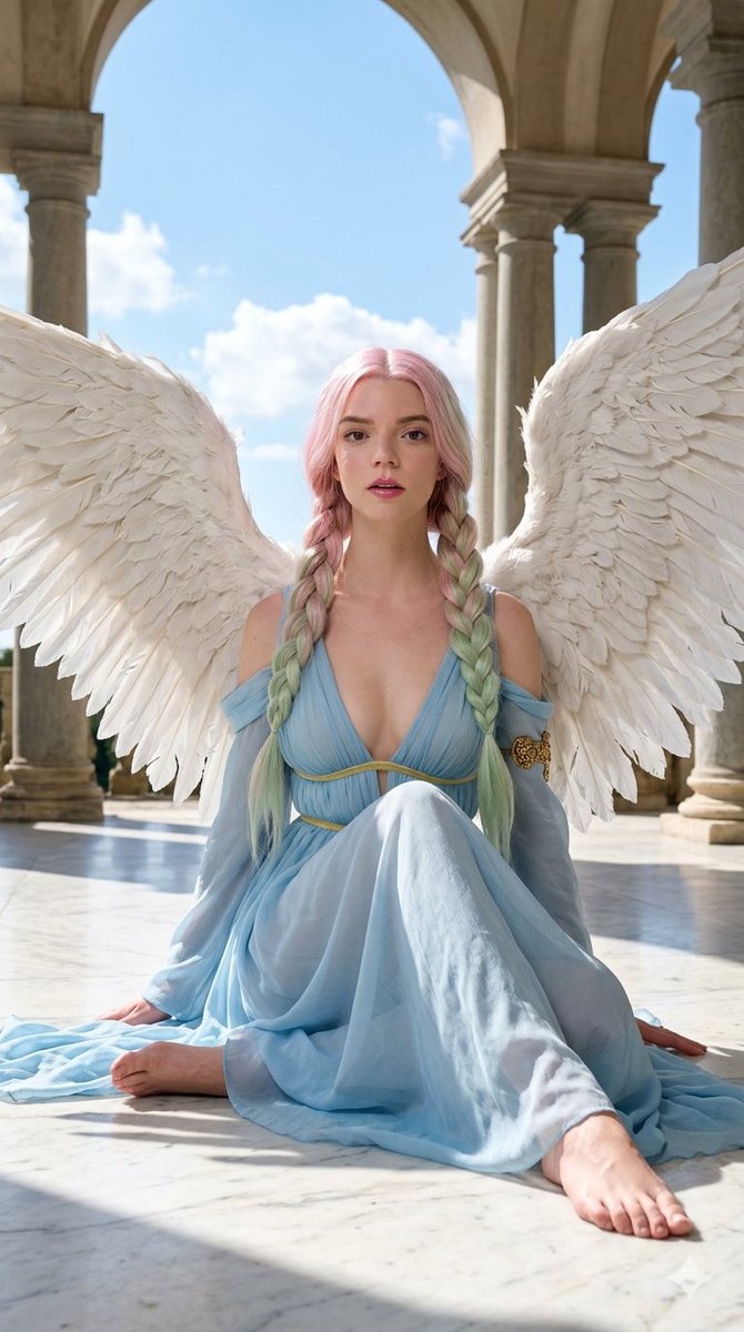 Ethereal Angelic Editorial Portrait — example 2
