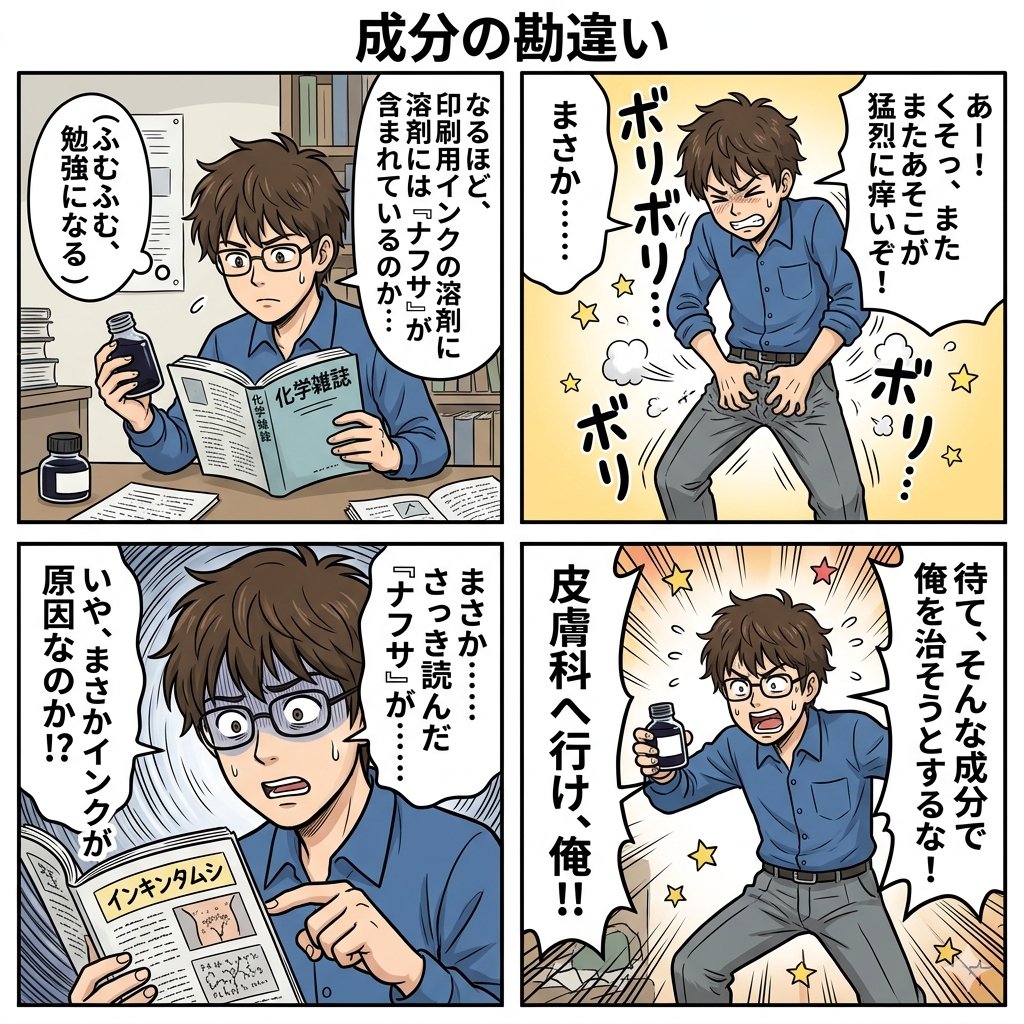 Component Differences Four-Panel Manga — example 1