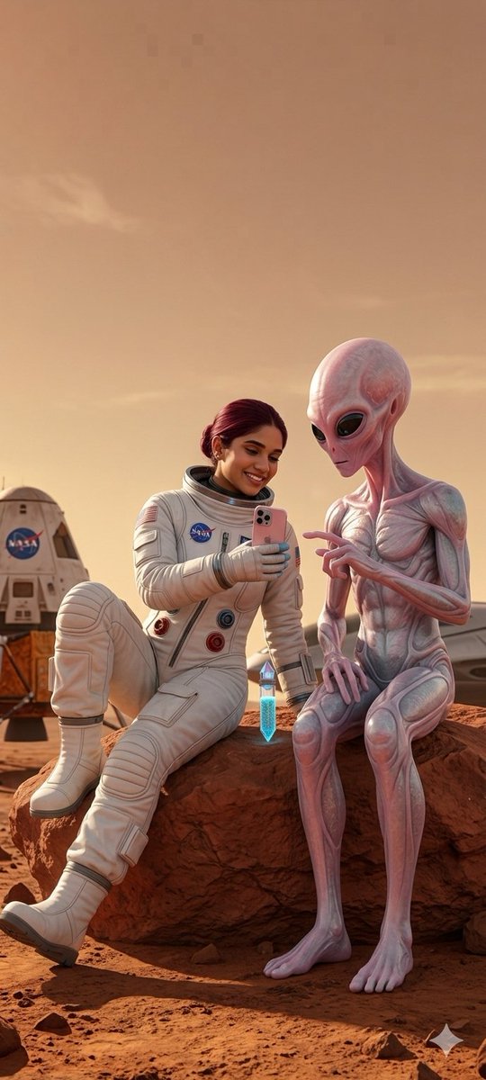 Martian Astronaut and Alien Exchange — example 2