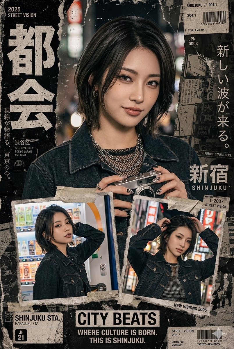 Japanese Streetwear Magazine Collage