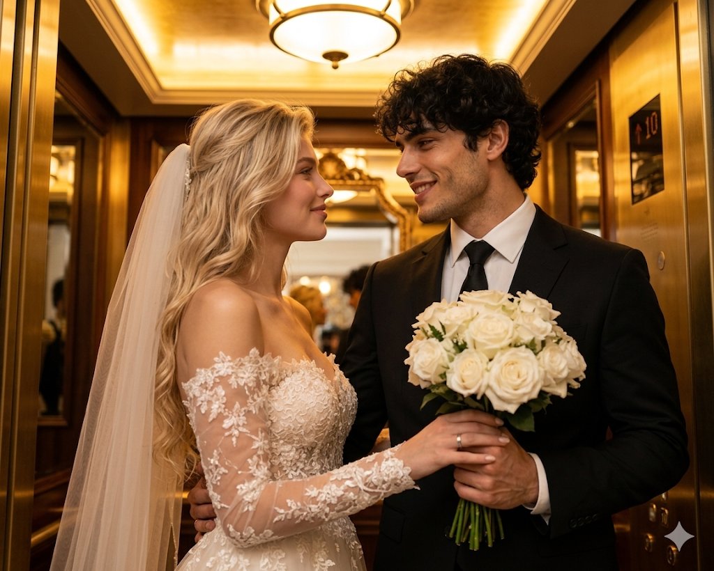 Romantic Cinematic Elevator Portrait — example 2