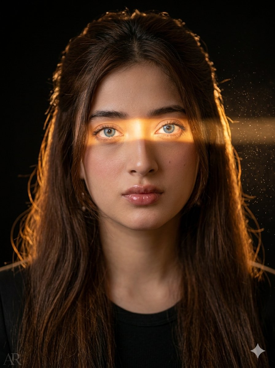 Golden Sunbeam Portrait — example 1
