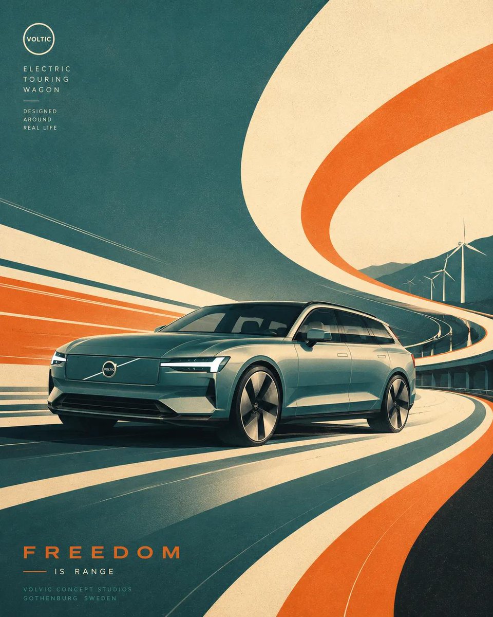 Futurist Retro Vehicle Illustration — example 4