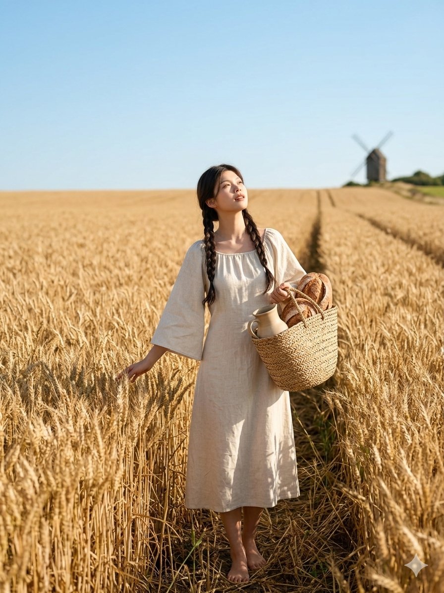 Cottagecore Wheat Field Serenity — example 1