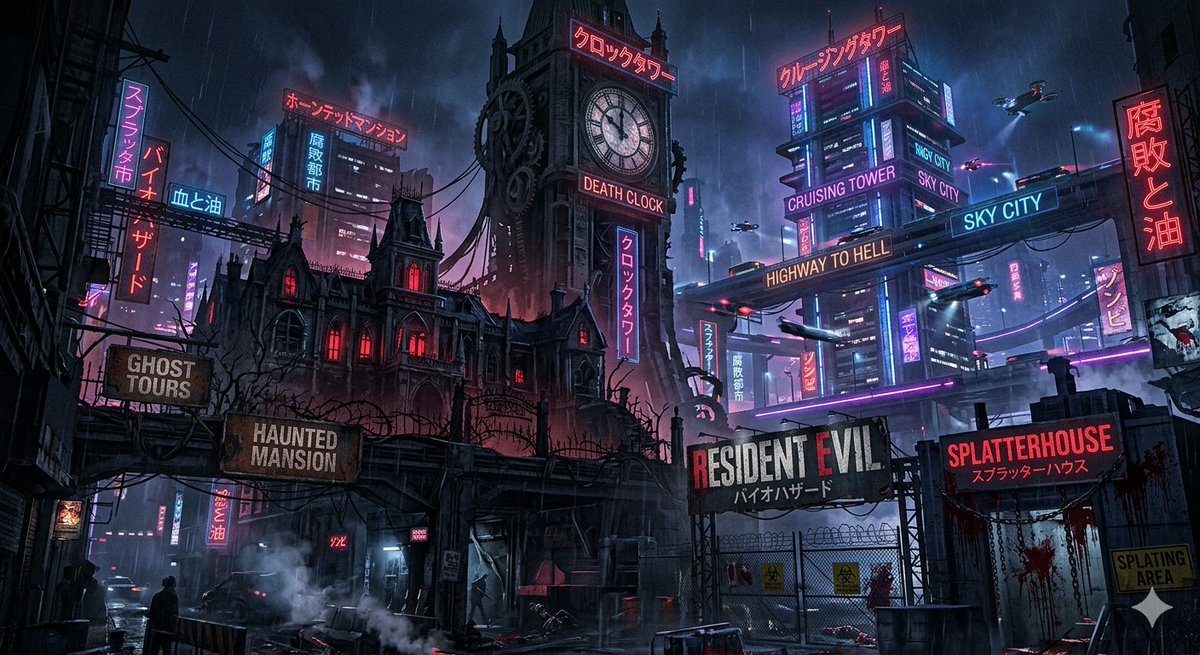 Cyberpunk Horror Mashup — example 1