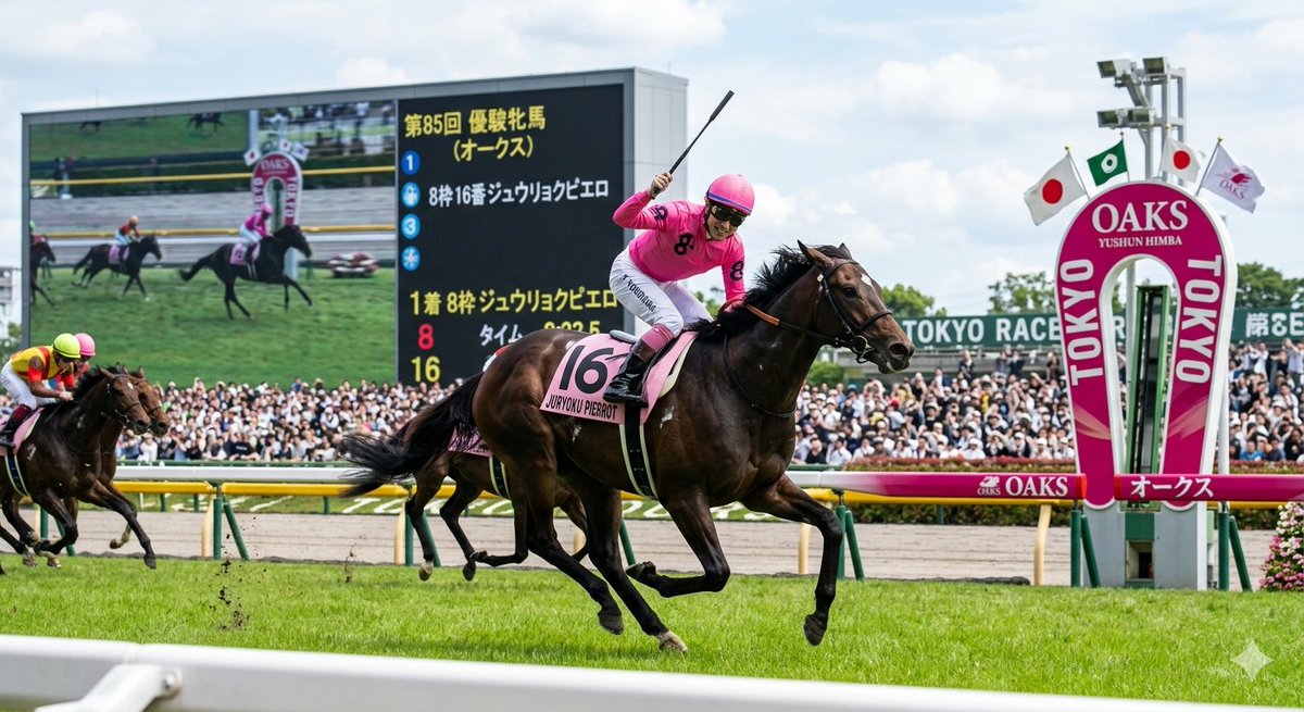 Horse Racing Winner Illustration — example 1
