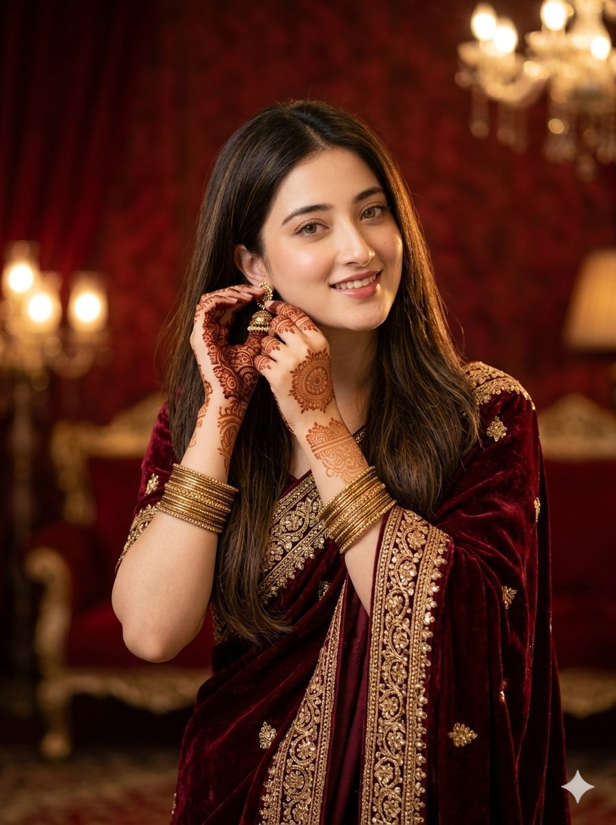 Traditional Saree Beauty Portrait — example 1
