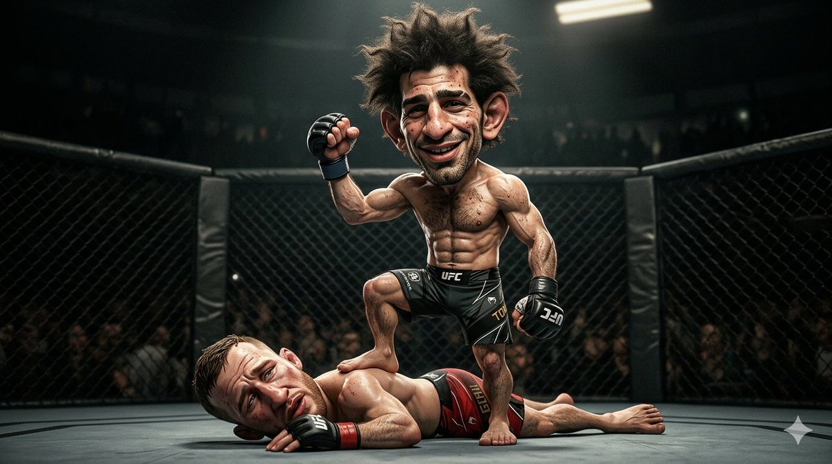3D Caricature MMA Victory — example 1