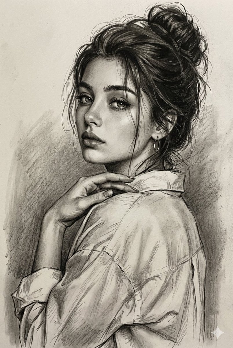 Multi-Medium Portrait Study — example 1