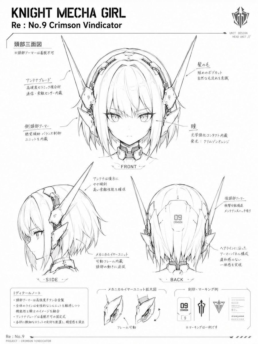 Knight Mecha Girl Model Kit Style — example 1