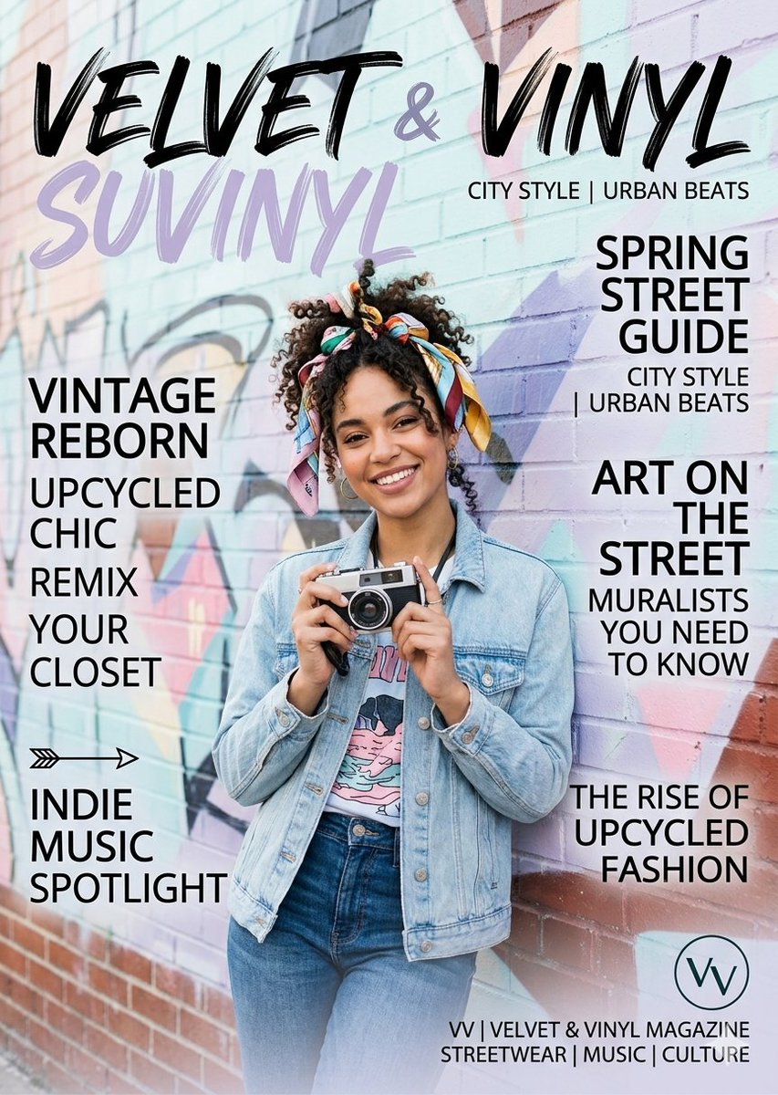 Velvet and Vinyl Urban Magazine — example 1