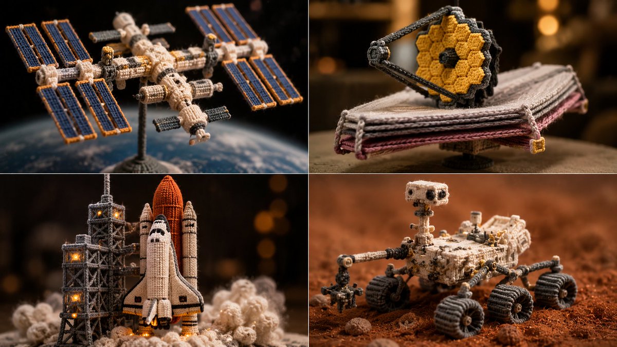Knitted Yarn Space Machine — example 1