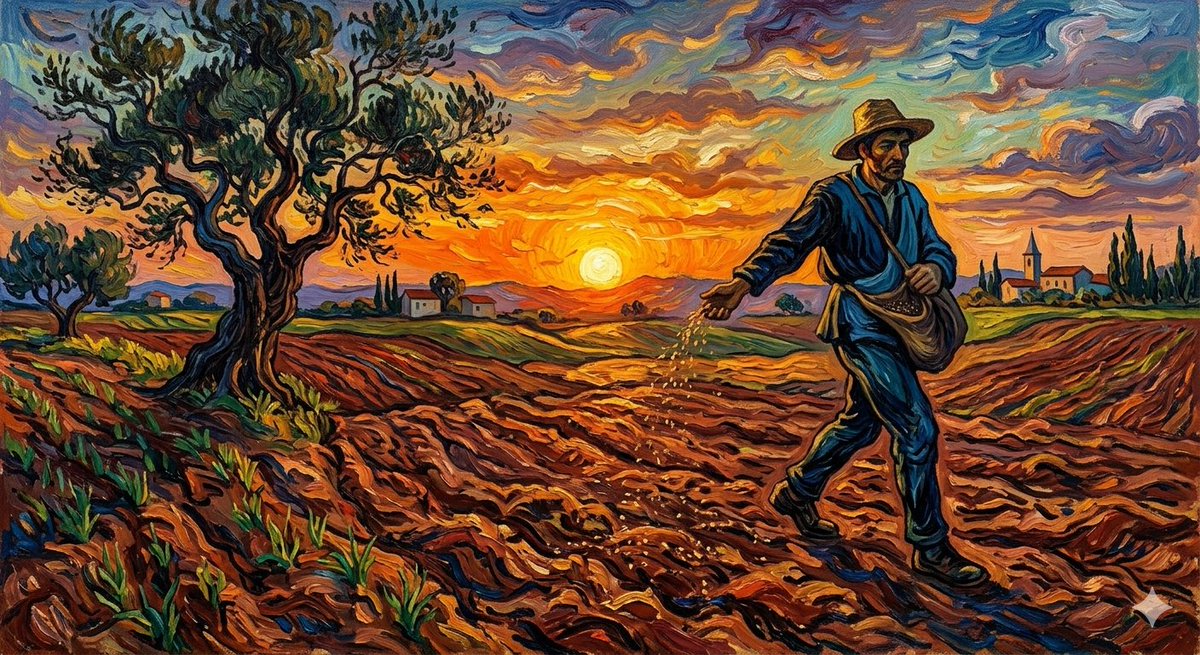 Van Gogh Sower Style Generation — example 1