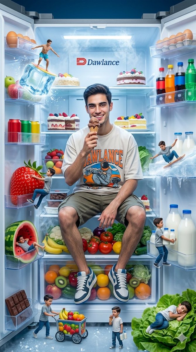 Luxury Refrigerator Miniature World — example 1