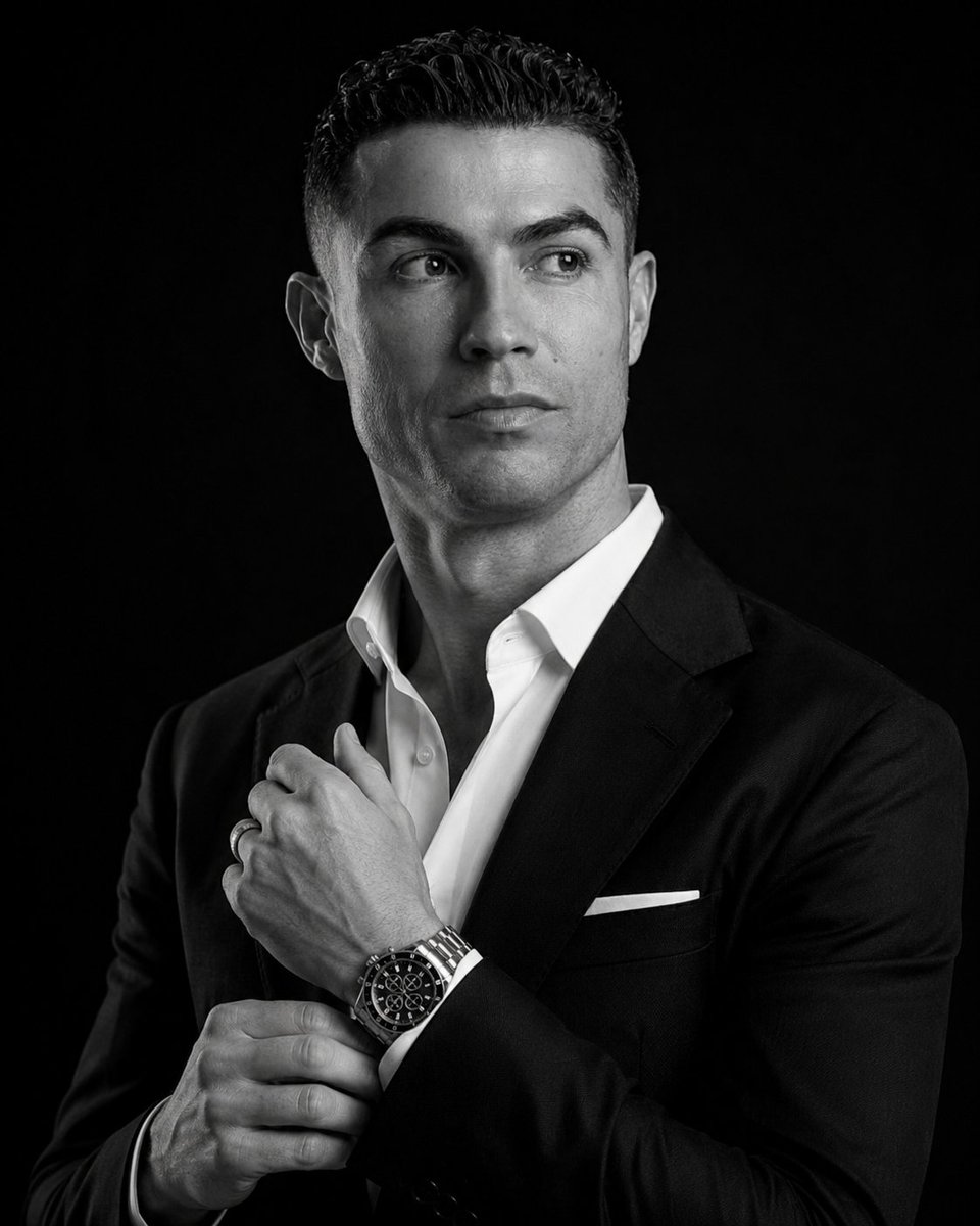 Cinematic Black and White Luxury Suit Portrait — example 1