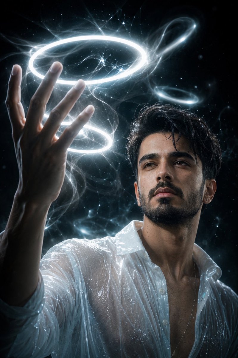 Cinematic Cosmic Energy Portrait — example 1