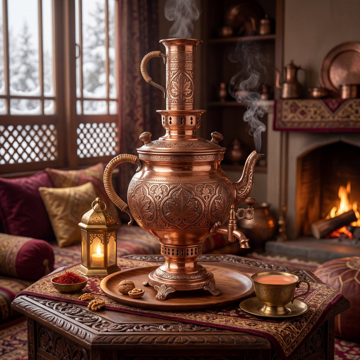 Kashmiri Samawar Luxury Photography — example 3