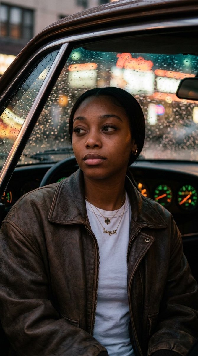 Raw Intimate Portrait in Vintage Porsche — example 2