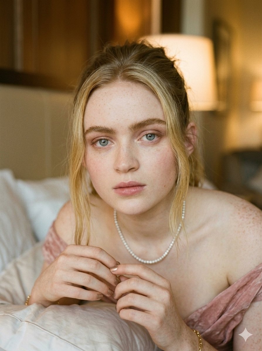 Cinematic Velvet Gown Portrait — example 4