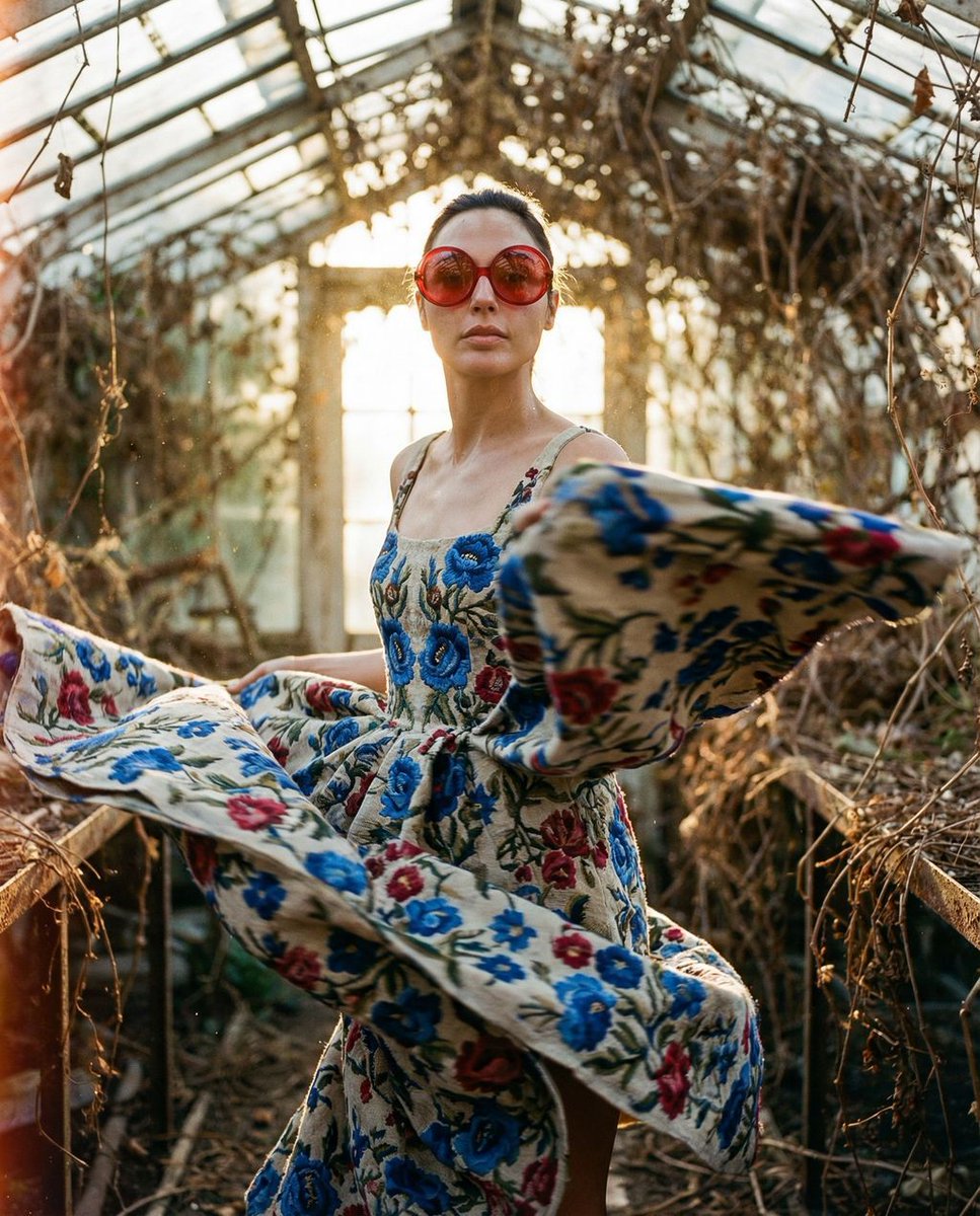 Kinetic Floral Fashion Collision