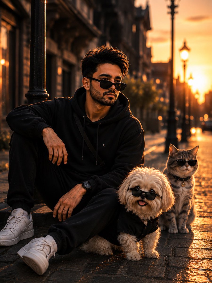 Cinematic Street Photography with Face Reference — example 1