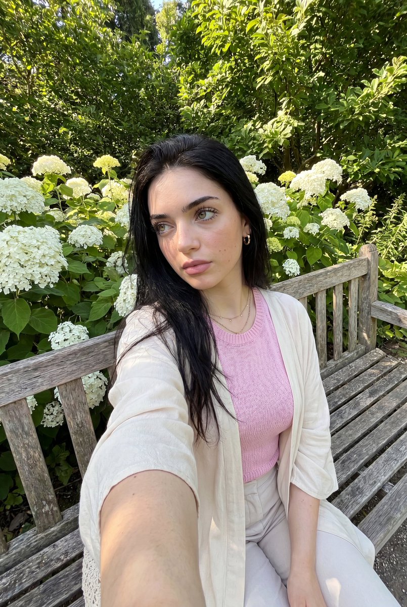 Realistic iPhone Selfie in Botanical Garden — example 1